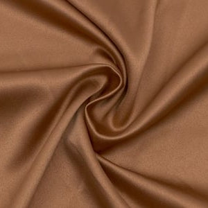 Baumwoll-Satin-Stretch mit Glanz | Bronze