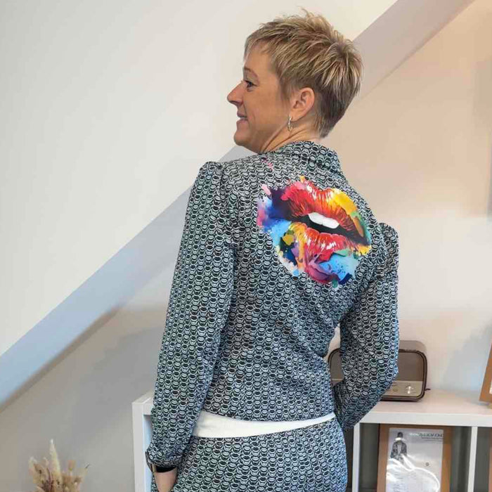 Nähpaket Blazer Kuss Mund