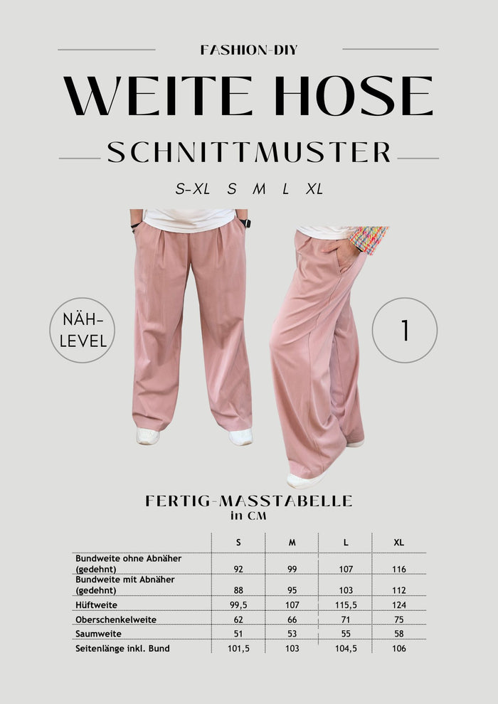 E-Book und Schnittmuster | Weite Hose