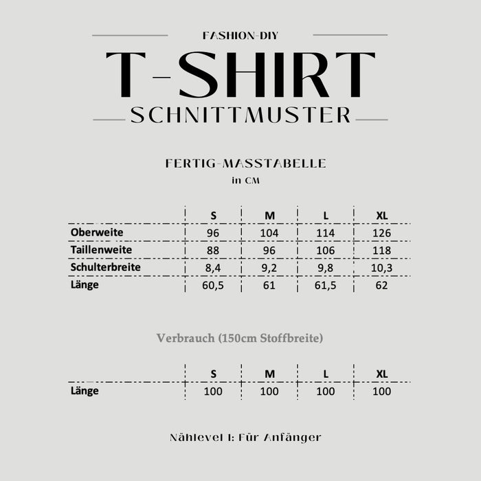 Papierschnittmuster | T-Shirt