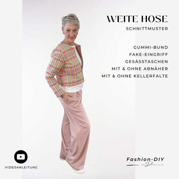 Papierschnittmuster | Weite Hose