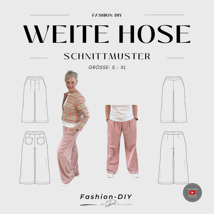 Papierschnittmuster | Weite Hose