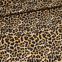 Javanaise Viskose Satin | Leopardenmuster