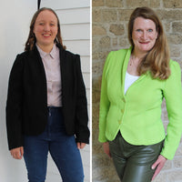 Papierschnittmuster | Blazer mit Schalkragen und Puffärmeln