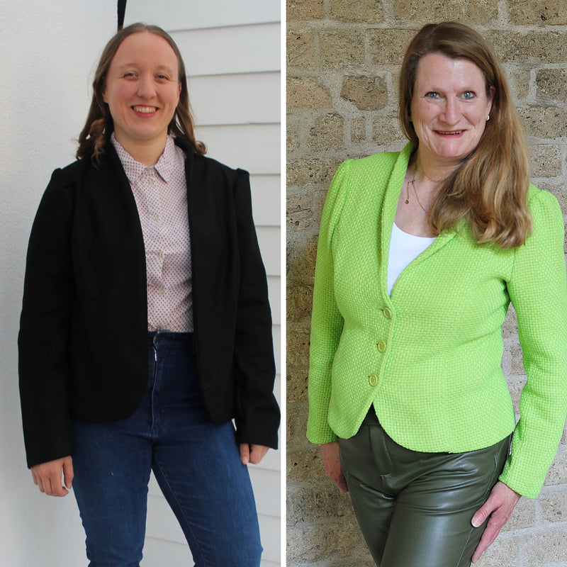 Papierschnittmuster | Blazer mit Schalkragen und Puffärmeln