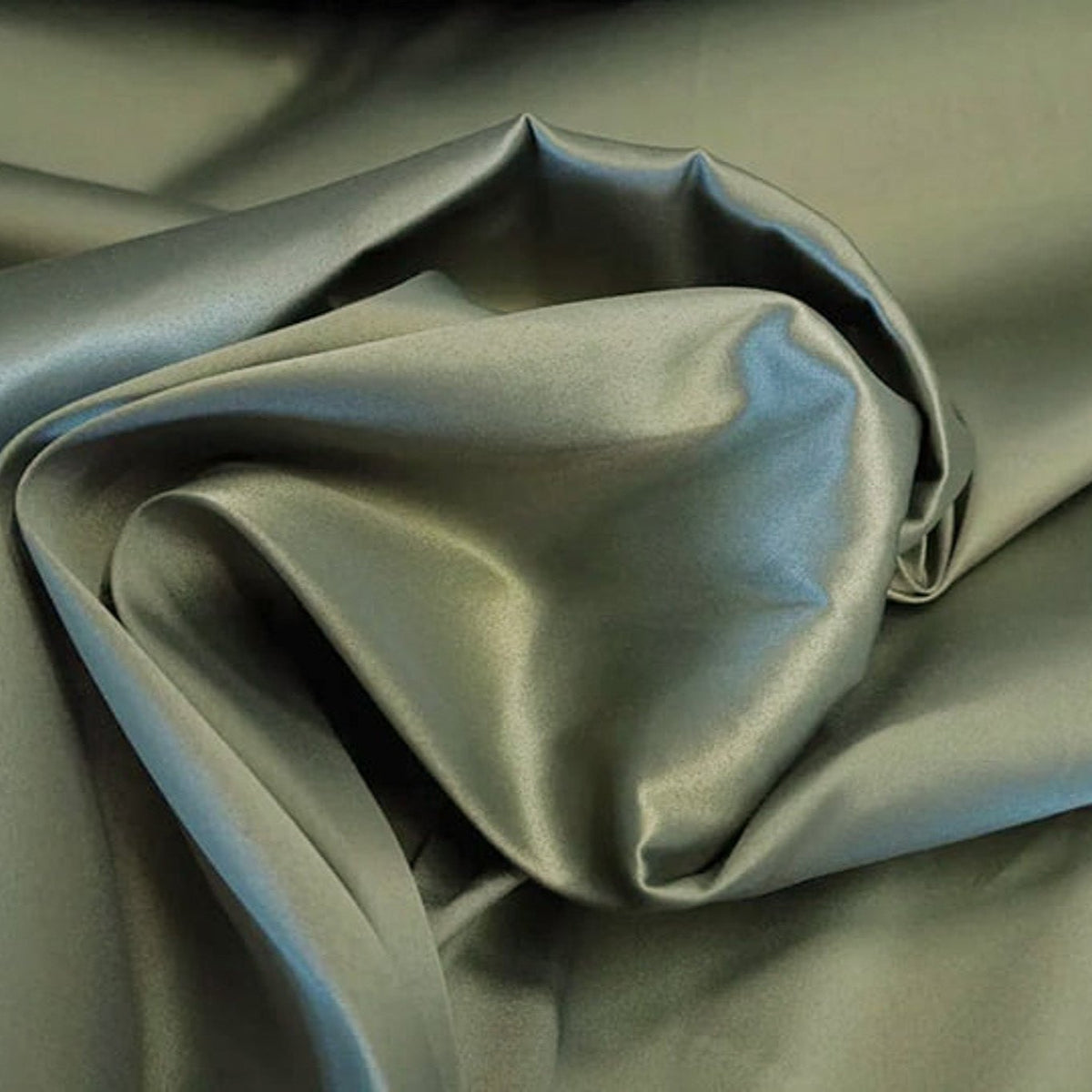 Baumwoll-Satin-Stretch | Olive