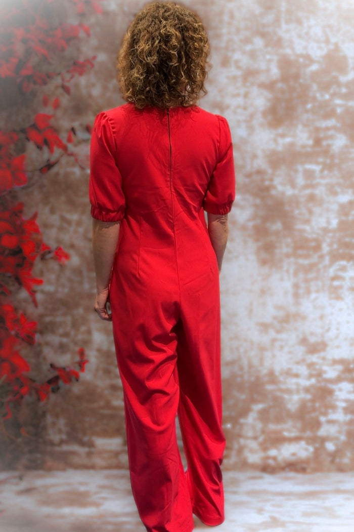 Schnittmuster | Jumpsuit-02 mit Puffärmeln oder ohne Ärmel