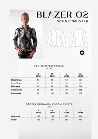 Blazer-02 Masstabelle