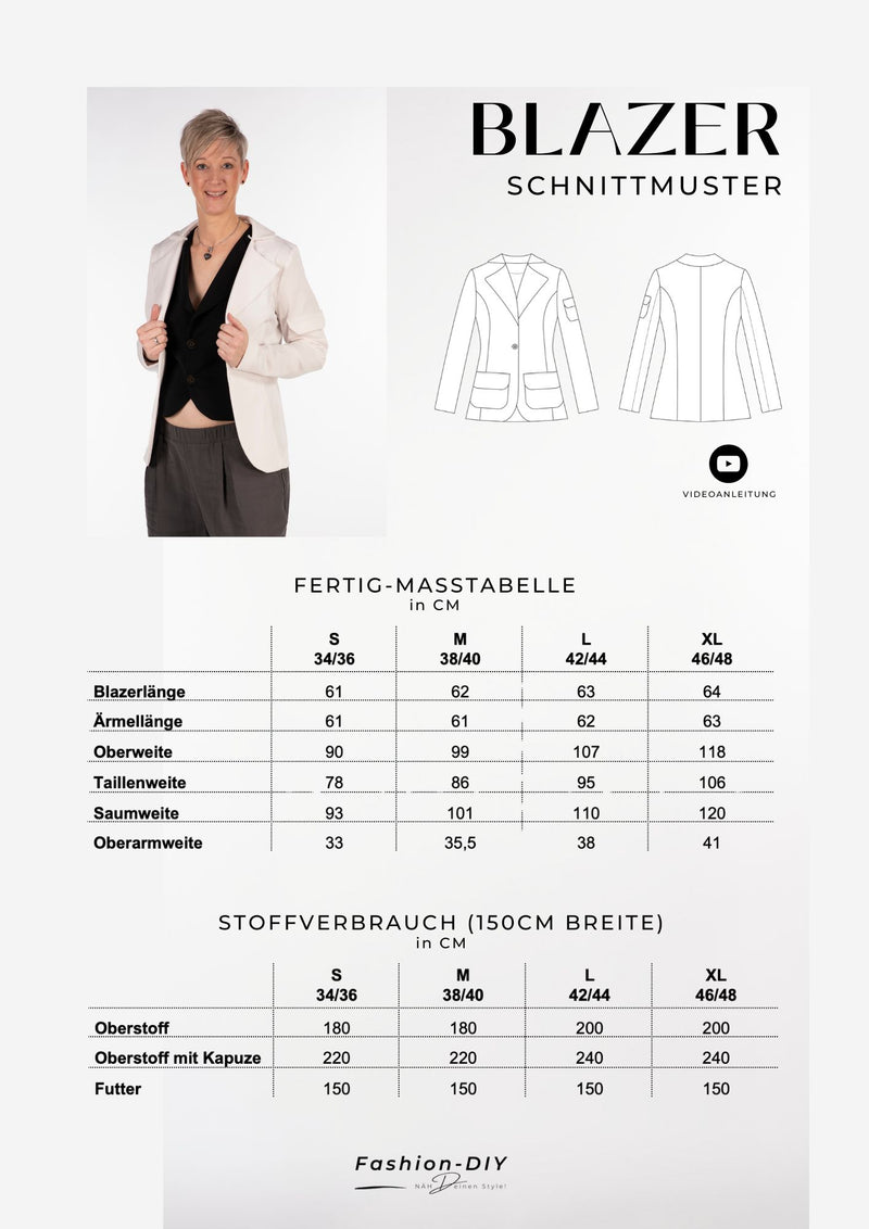 Schnittmuster | Blazer