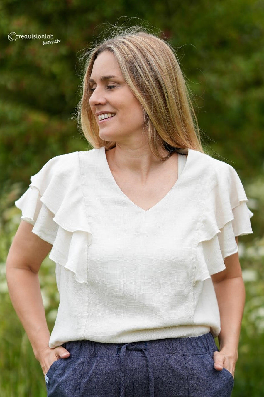 Schnittmuster | Boho Bluse mit Volants