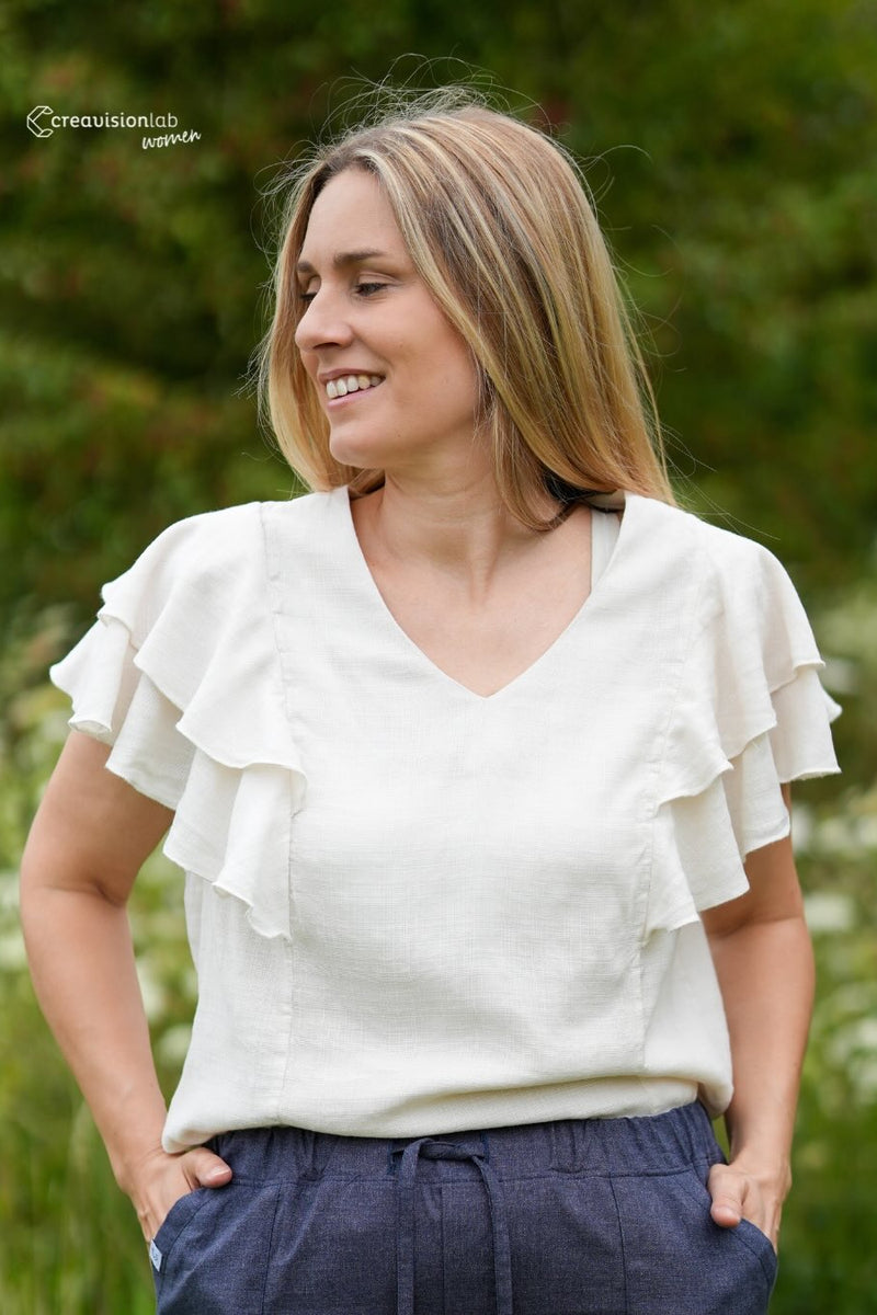 Schnittmuster | Boho Bluse mit Volants