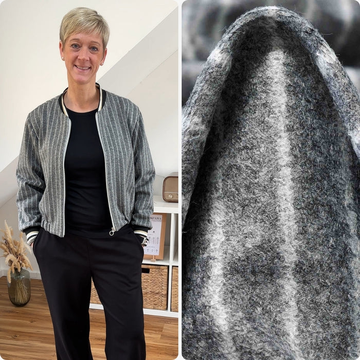 Woll-Mix | Grau-Weiß