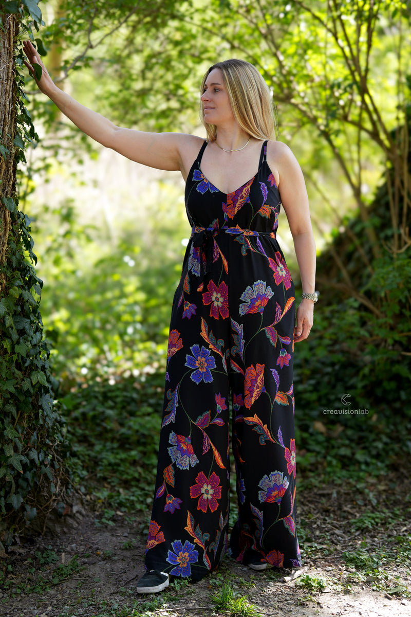 Nähpaket Jumpsuit-01 | Grün-Orange