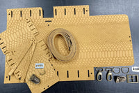 DIY-Crossbody LUNA - Wildleder Cognac