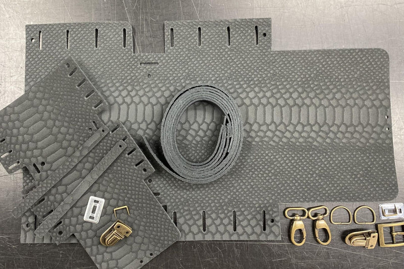 DIY-Crossbody LUNA - Wildleder Grau