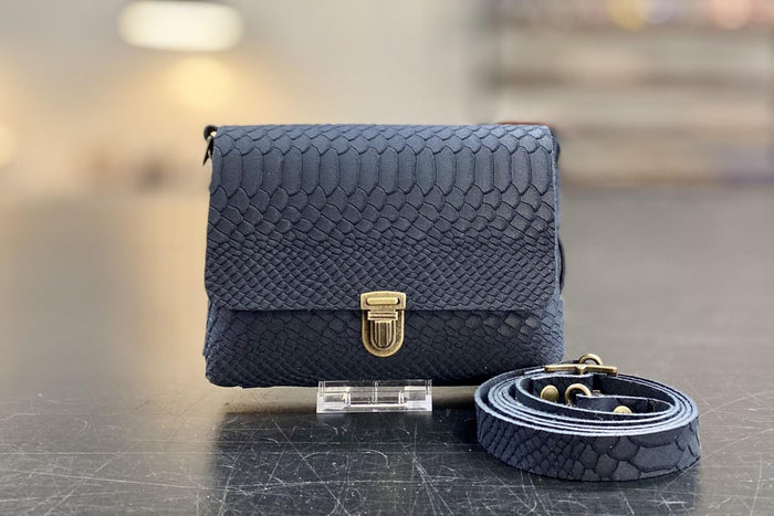 DIY-Crossbody LUNA - Wildleder Ocean