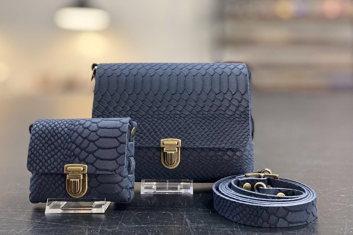 DIY-Crossbody LUNA - Wildleder Ocean