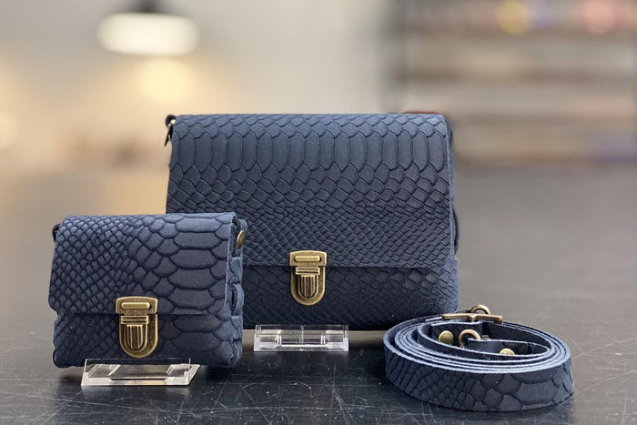 DIY-Crossbody LUNA - Wildleder Ocean