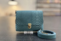 DIY-Crossbody LUNA - Wildleder Petrol