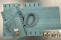 DIY-Crossbody LUNA - Wildleder Petrol