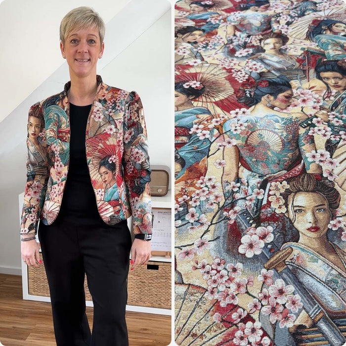 Jacquard | im Geisha Stil