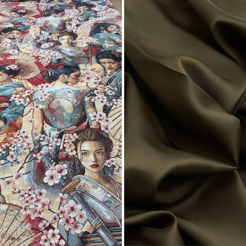 Nähpaket Geisha Stoff