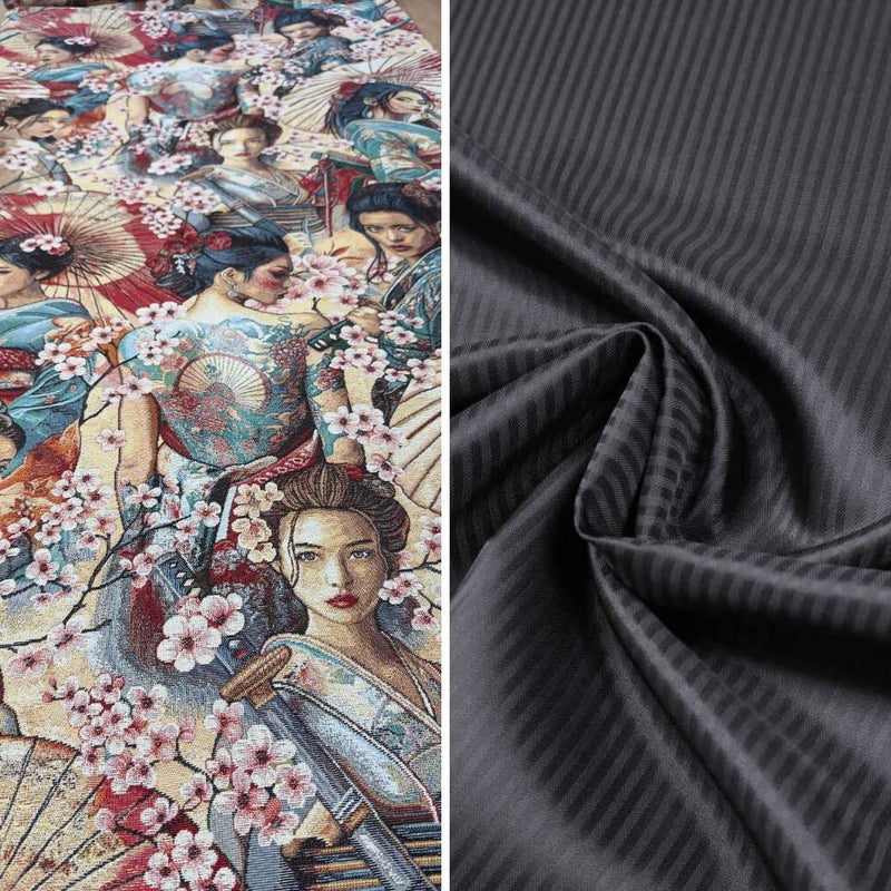 Nähpaket Geisha Stoff