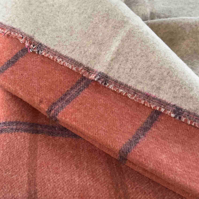 STOFFSTÜCK | Wolle Karo | Doubleface