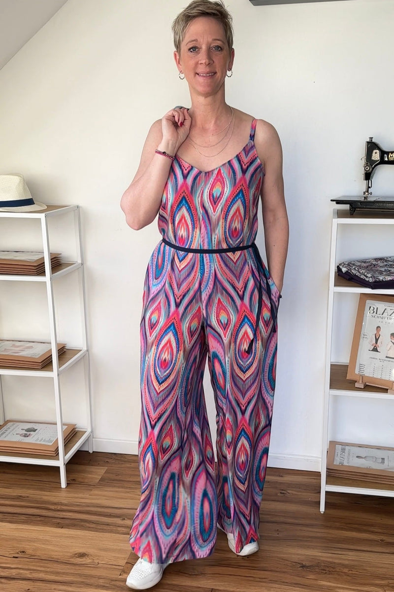 Nähpaket Jumpsuit-01 | Leinen Pink