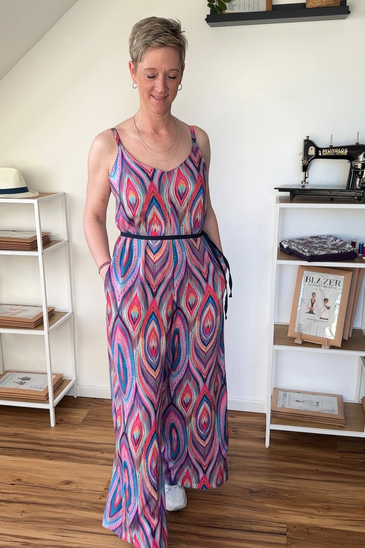 Nähpaket Jumpsuit-01 | Grün-Orange