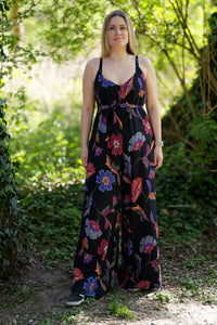 Nähpaket Jumpsuit-01 | Pink-Blau