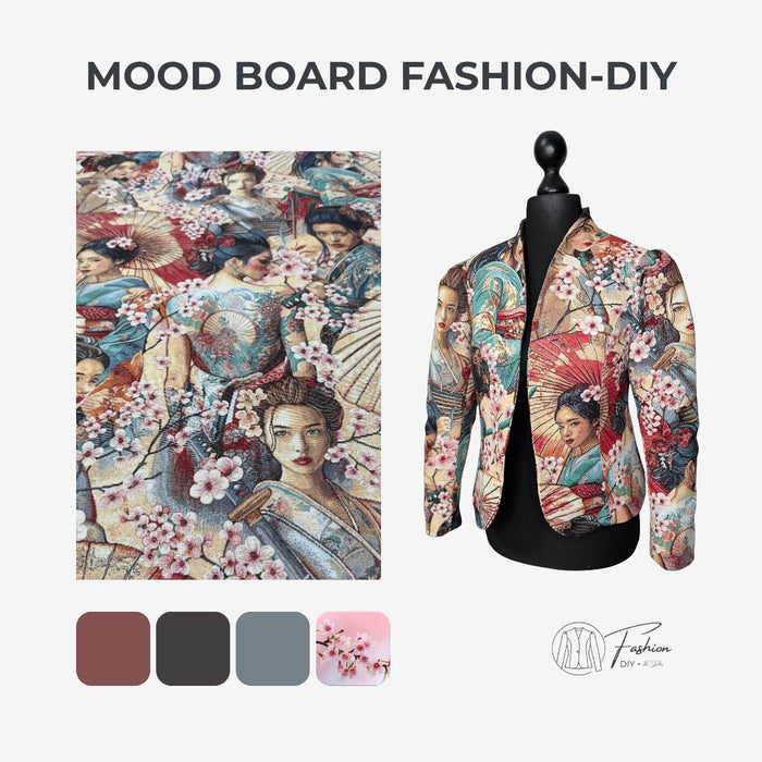 Jacquard | im Geisha Stil