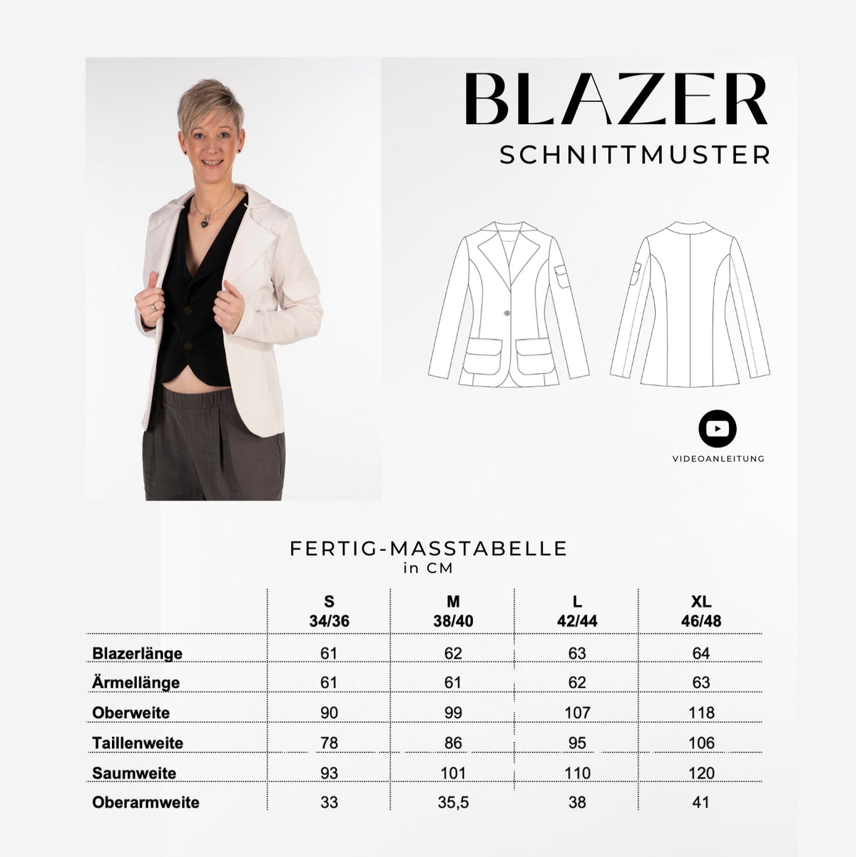Blazer_Masstabelle