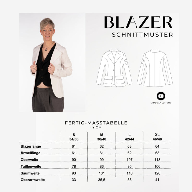 Blazer_Masstabelle