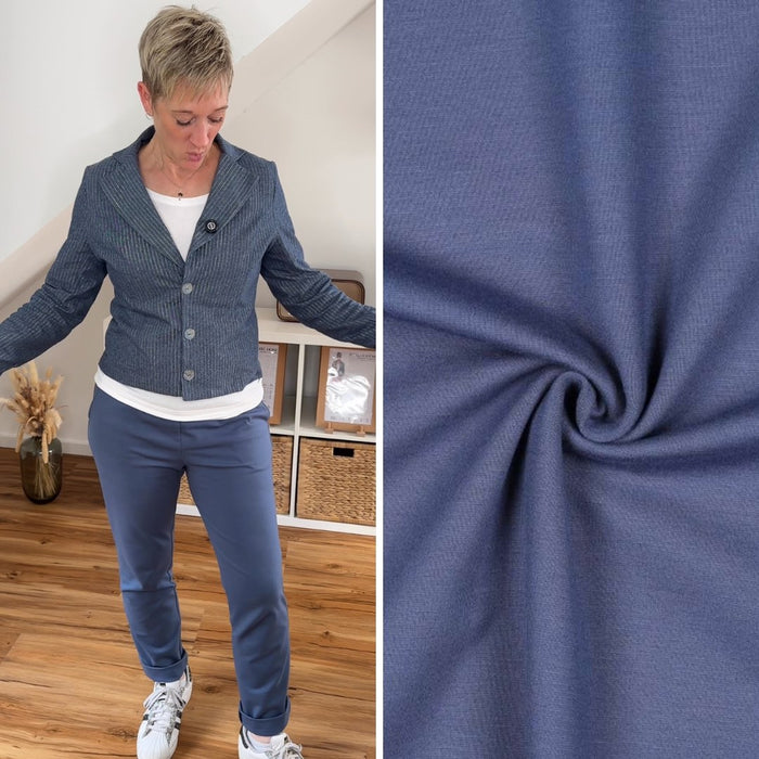 Romanit Jersey | Jeansblau