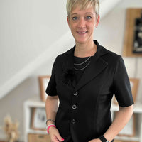 Romanit Jersey schwarz Blazer