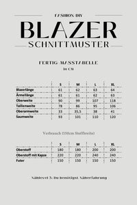 Papierschnittmuster | Blazer