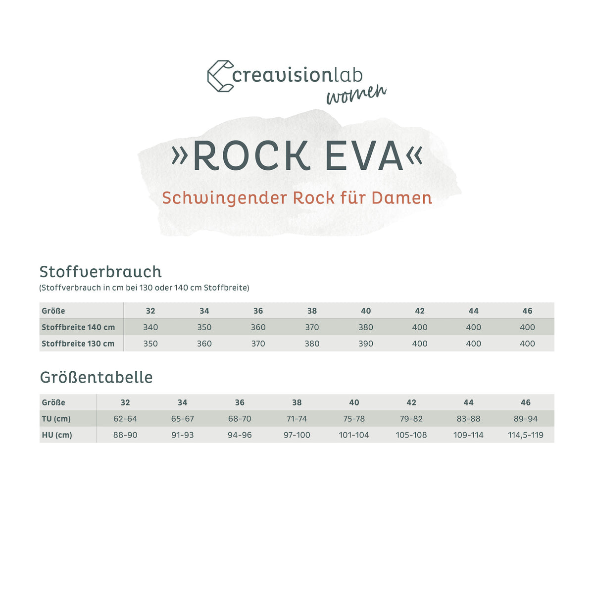 Schnittmuster | Damenrock Eva
