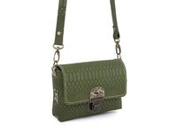 DIY-Crossbody STELLA - Wildleder Olive