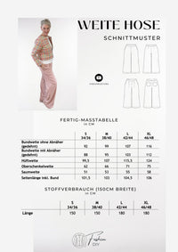 Schnittmuster | Weite Hose