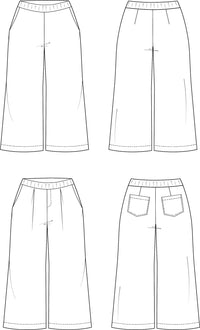 Papierschnittmuster | Weite Hose