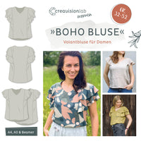 Nähpaket Boho Bluse | Jeansblau
