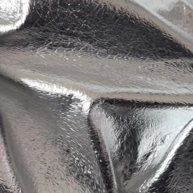 Lederimitat | Silbernes Metallic