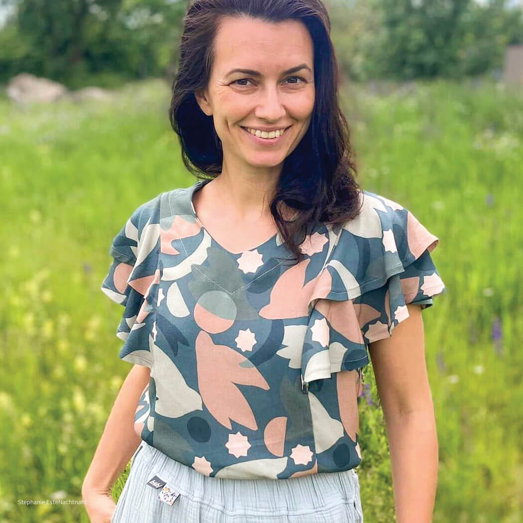 Nähpaket Boho Bluse | Jeansblau