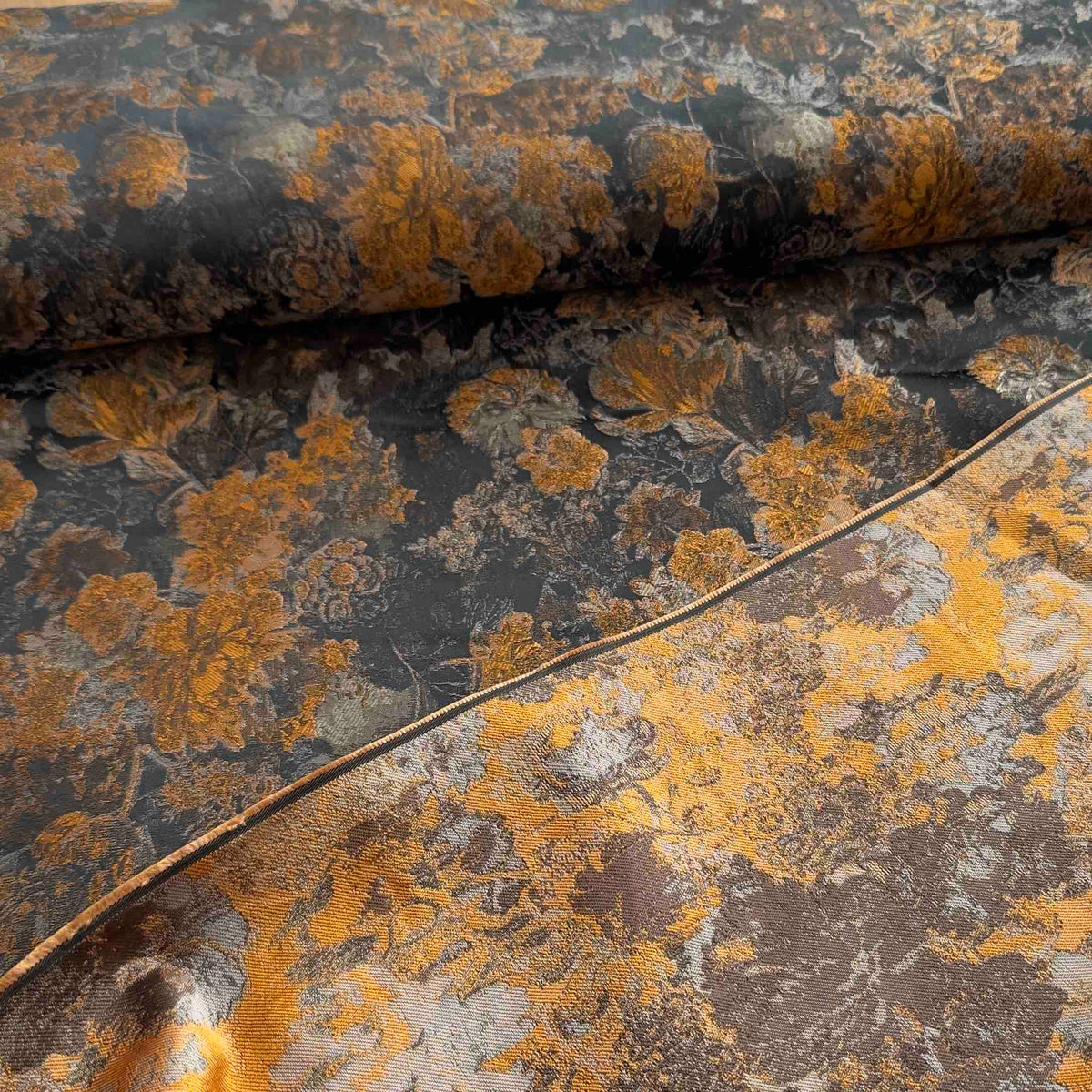 Jacquard Webware | Bronze-Gold mit edlem Glanz