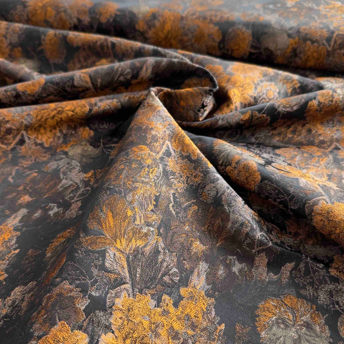 Jacquard Webware | Bronze-Gold mit edlem Glanz