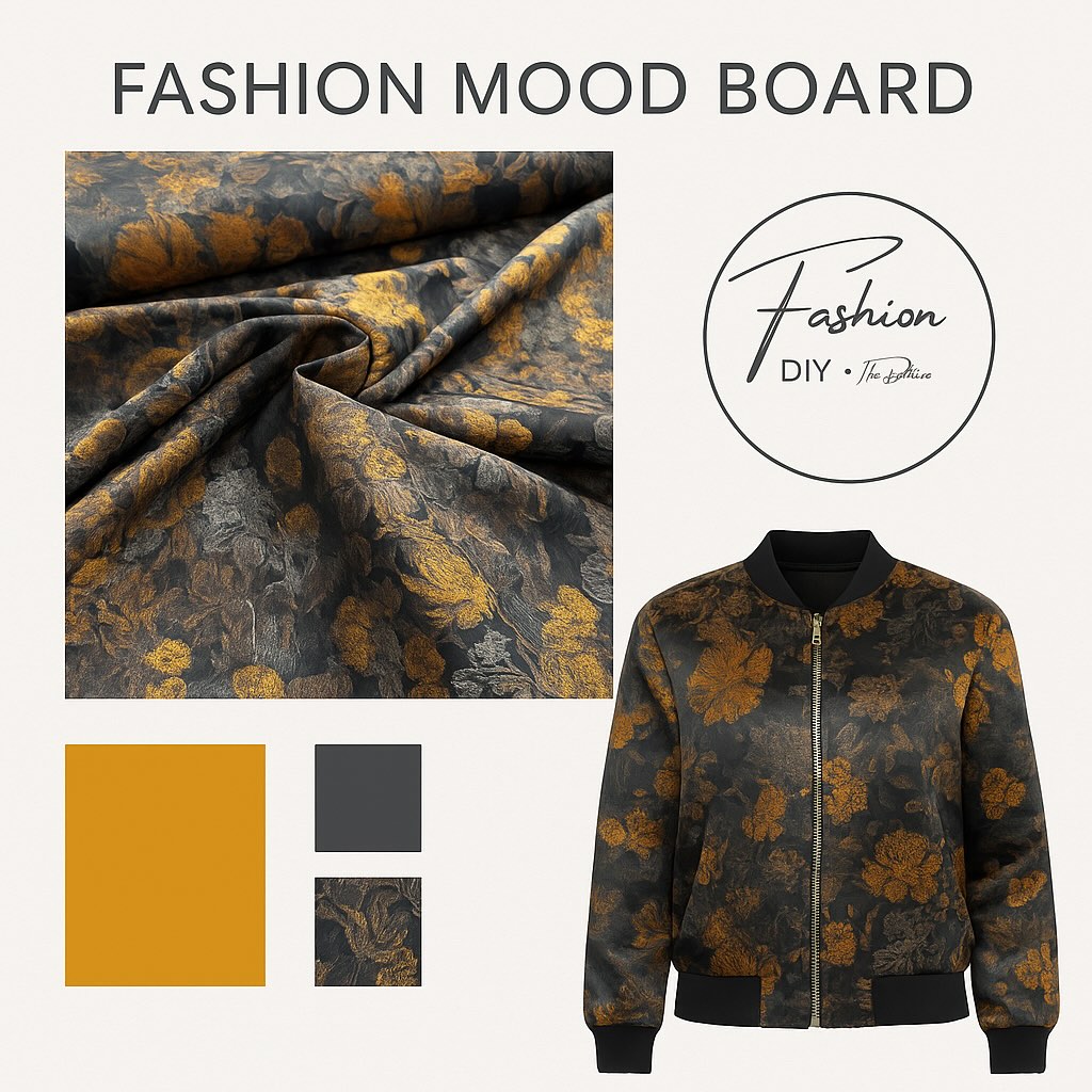 Jacquard Webware | Bronze-Gold mit edlem Glanz